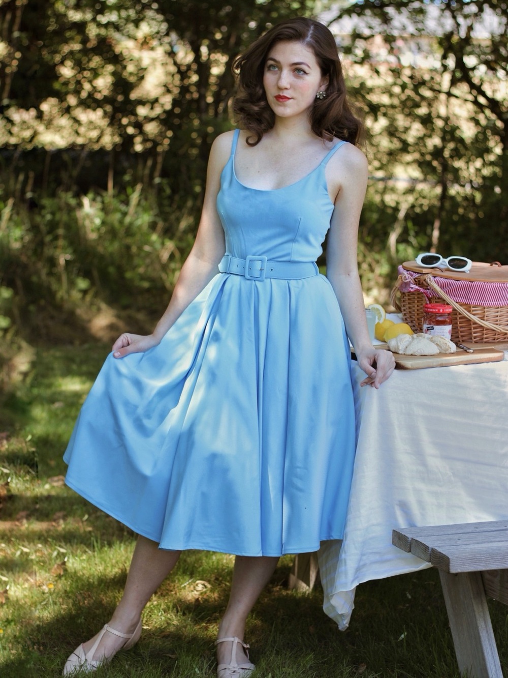 Sky Blue Swing Dress